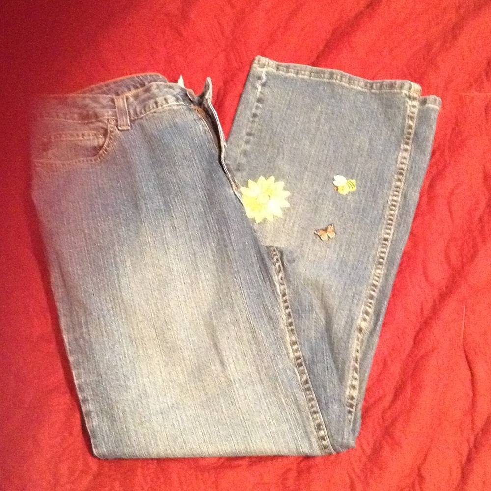 Straight leg jeans